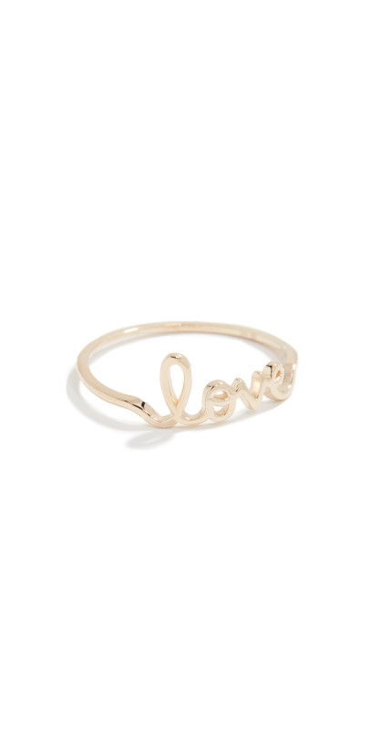 Sydney Evan 14k Love Ring Yellow Gold