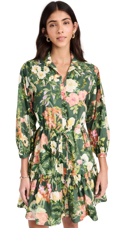 Cara Cara Robin Dress Olive Kingston Floral