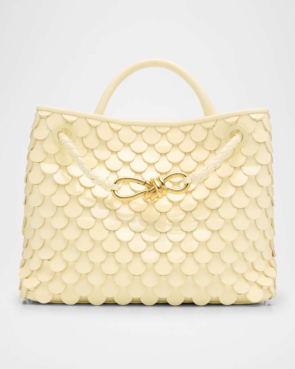 Andiamo Small Fish Scale Top-Handle Bag