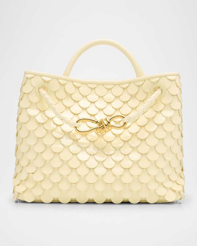 Andiamo Small Fish Scale Top-Handle Bag