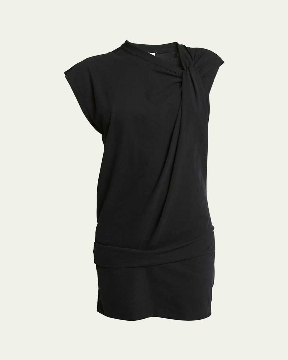 Leany Twisted Mini T-Shirt Dress