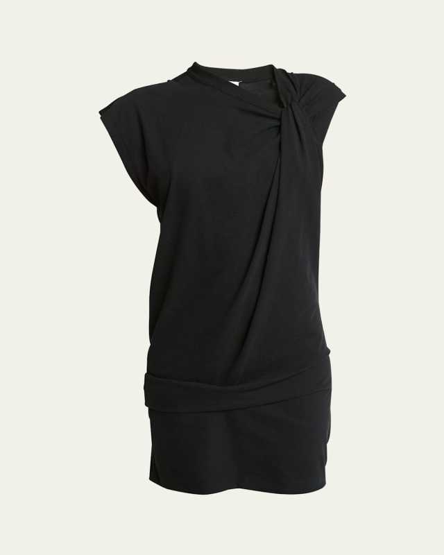 Leany Twisted Mini T-Shirt Dress
