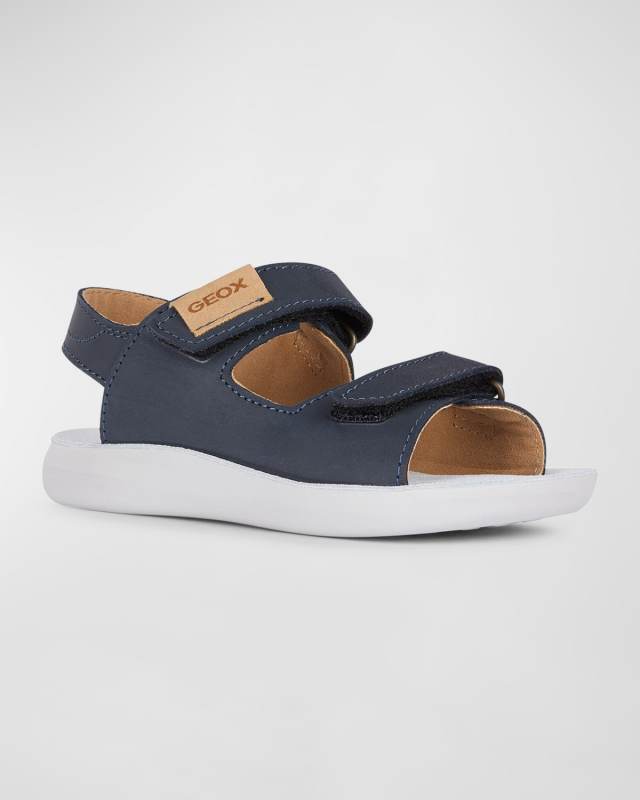 Kid's Leather Cushioned Sandals, Toddlers/Kids