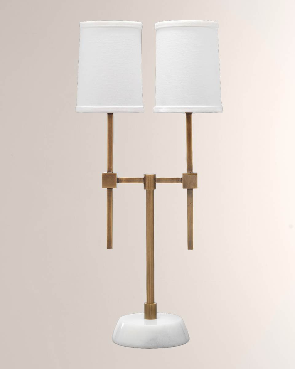 Minerva Twin Shade Console Lamp