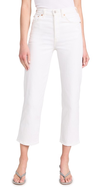 Levi's Ribcage Straight Ankle Jeans Cloud Over