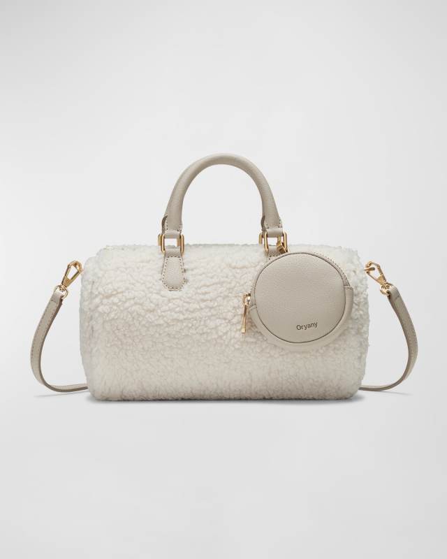May Zip Boucle Top Handle Bag