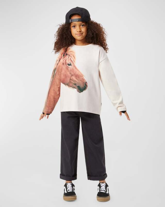 Girl's Mountoo Horse Graphic T-Shirt, Size 8-12