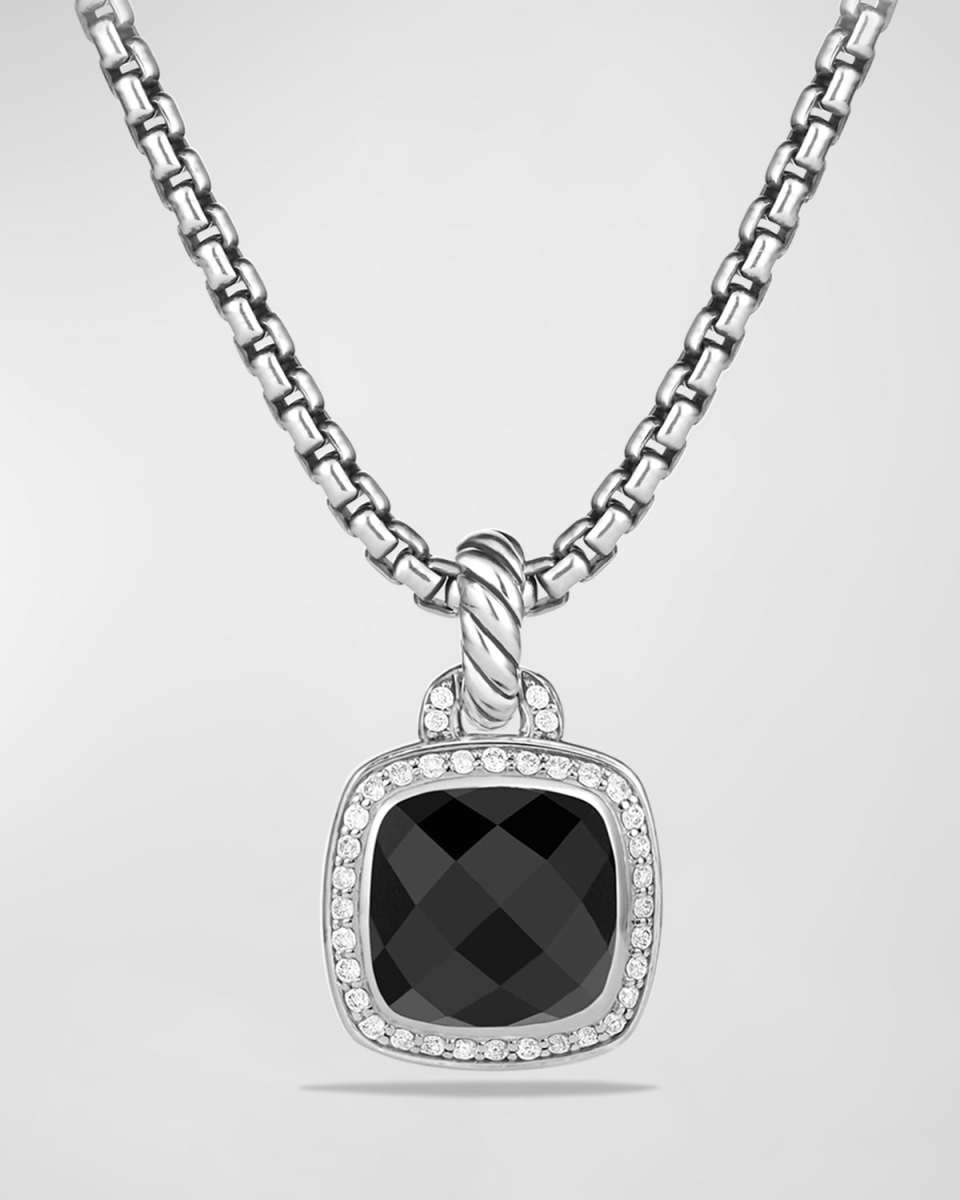 Albion Pendant with Diamonds in Silver, 15.3mm