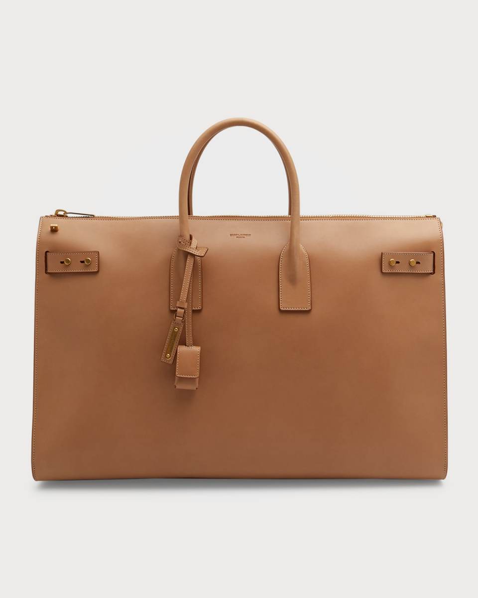 Sac De Jour Zip Leather Duffel Bag