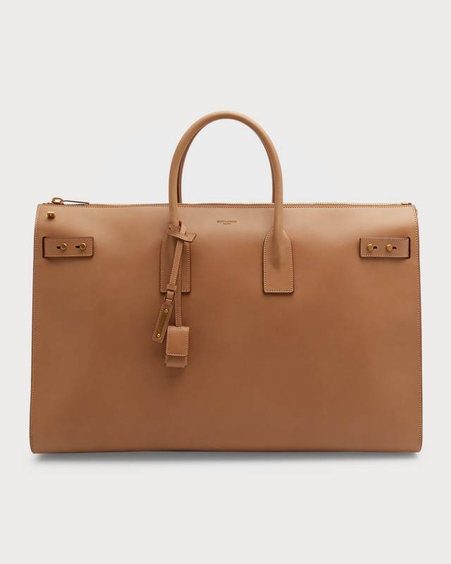 Sac De Jour Zip Leather Duffel Bag