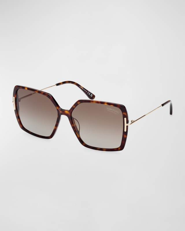 Joanna Mixed-Media Butterfly Sunglasses