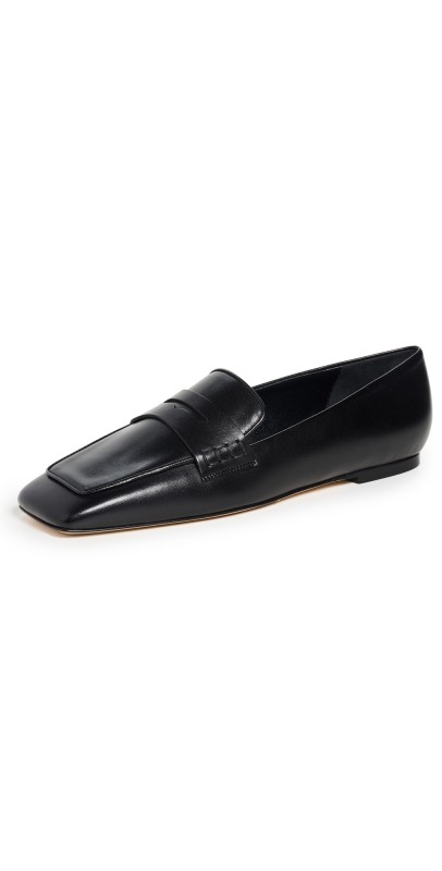 AEYDE Tom Leather Loafers Black