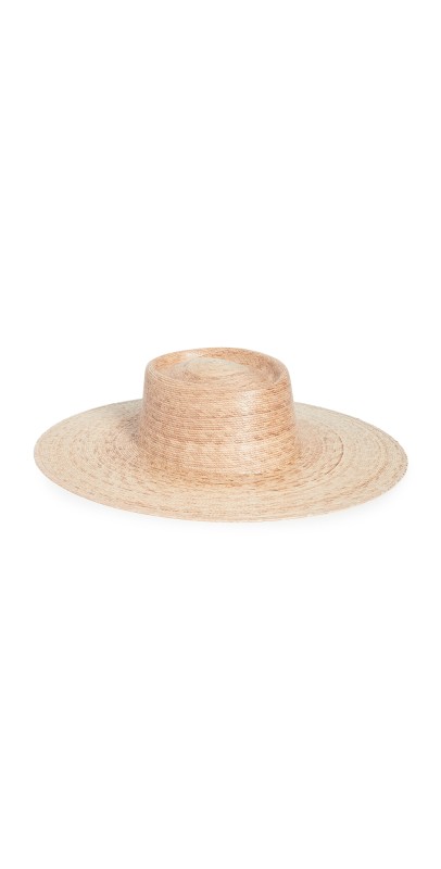Lack Of Color Palma Wide Straw Boater Hat Natural