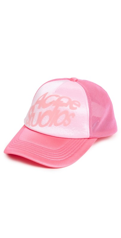 Acne Studios Cape Fisheye Logo Cap Multi Pink