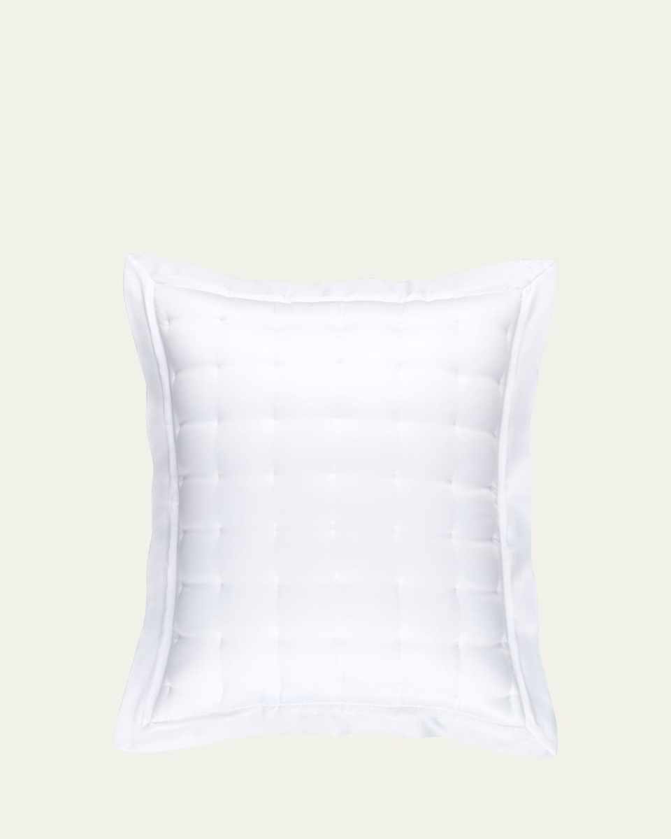 Puff Tencel Standard Sham, White