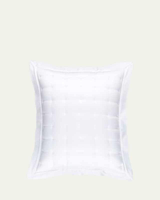 Puff Tencel Standard Sham, White