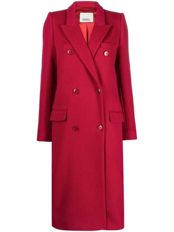 Enarryli double-breasted wool-blend coat