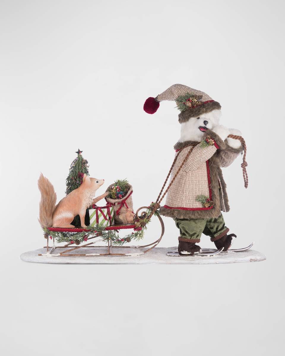 Polar Bear with Forest Friends Tabletop Figure