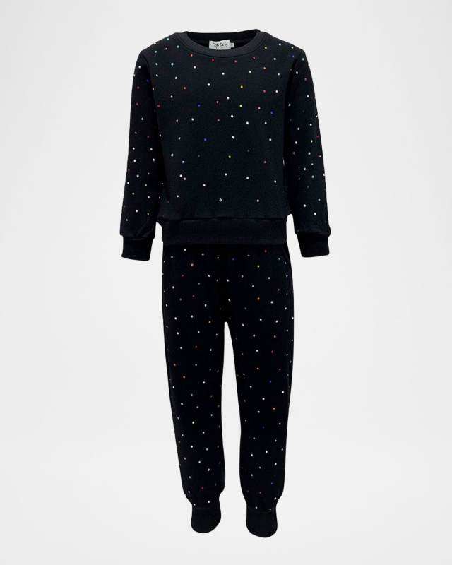 Girl's Rainbow Sparkle Two-Piece Set, Size 2-14