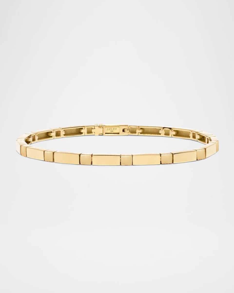 18K Yellow Gold Bare Bar Tennis Bracelet