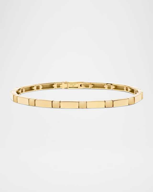 18K Yellow Gold Bare Bar Tennis Bracelet