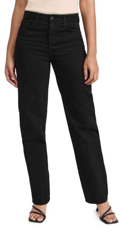 L'AGENCE Jones Ultra Stovepipe Jeans Noir