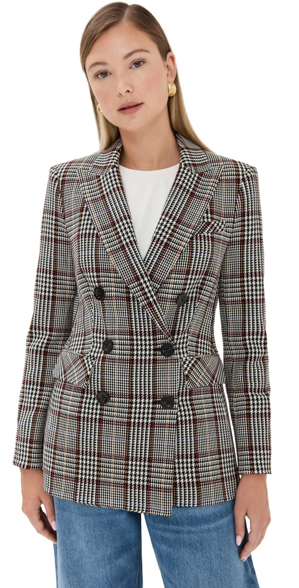 Veronica Beard Ellette Dickey Jacket Black Multi