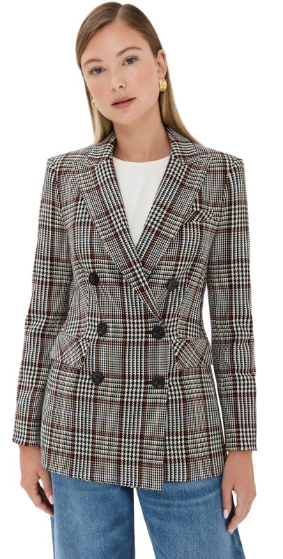 Veronica Beard Ellette Dickey Jacket Black Multi
