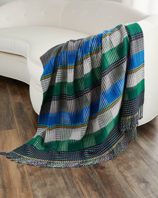 Tasara Cobalt Throw Blanket