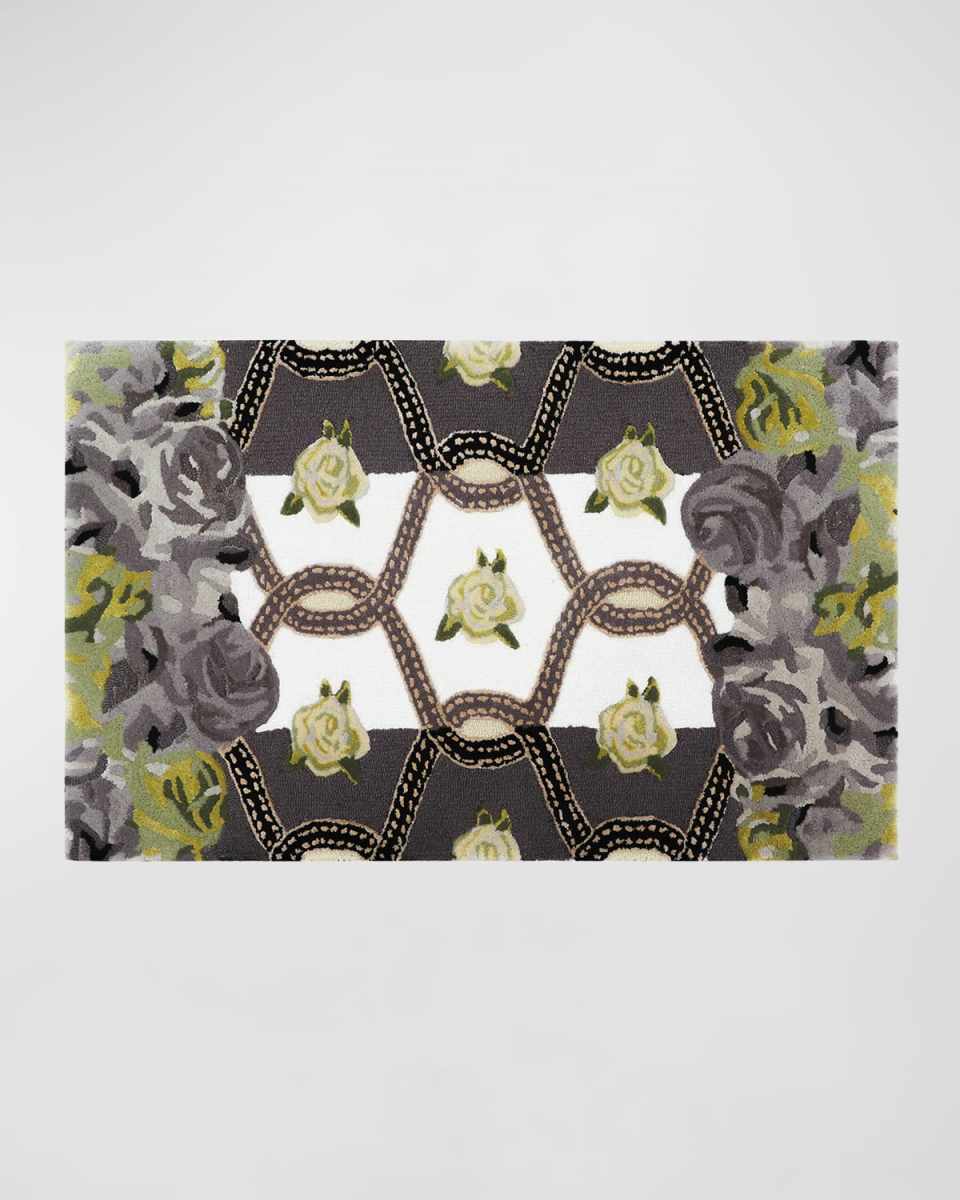 Really Rosy Rug, 2' x 4'