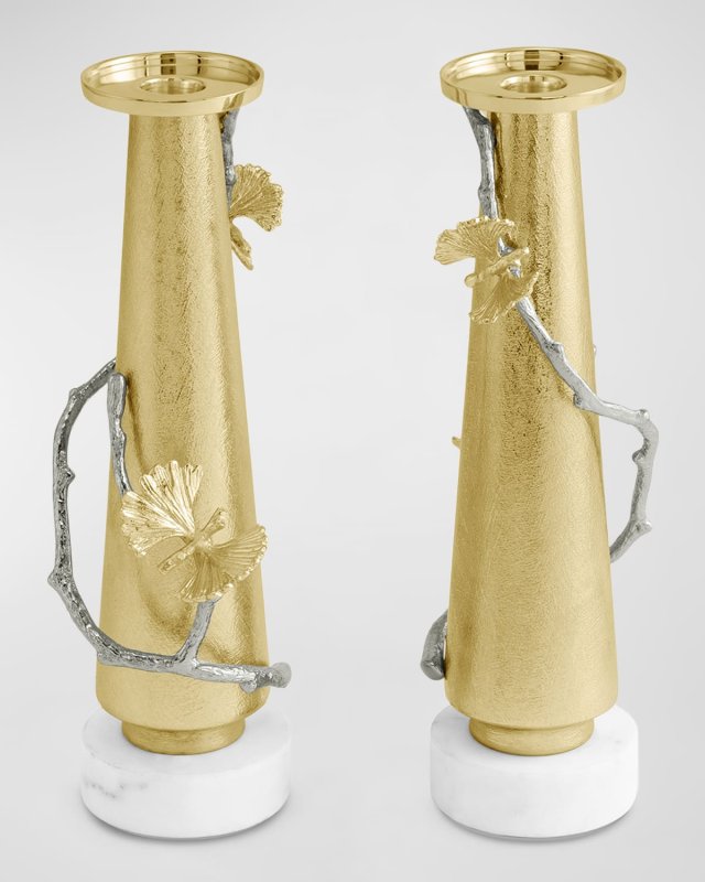 Butterfly Ginkgo Luxe Candleholders
