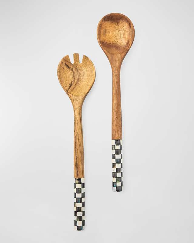 Courtly Check Salad Servers