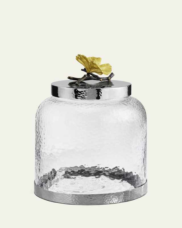 Butterfly Ginkgo Cookie Jar