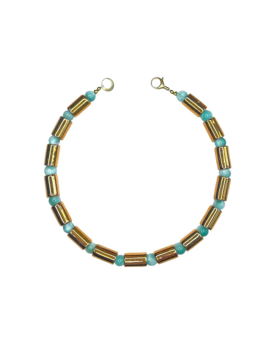 Karat and Moonstone Sundry Necklac