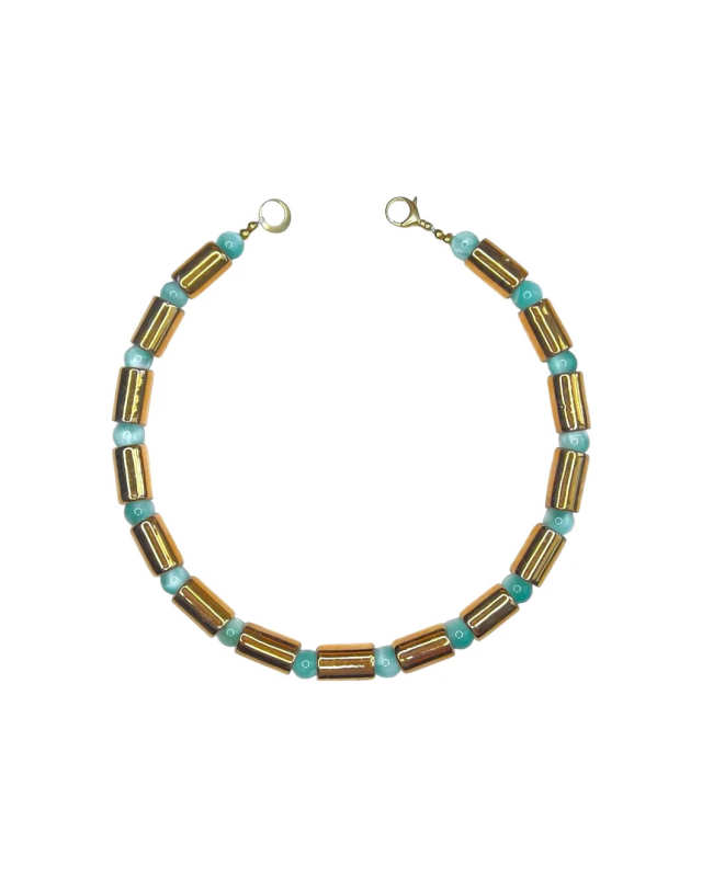 Karat and Moonstone Sundry Necklac