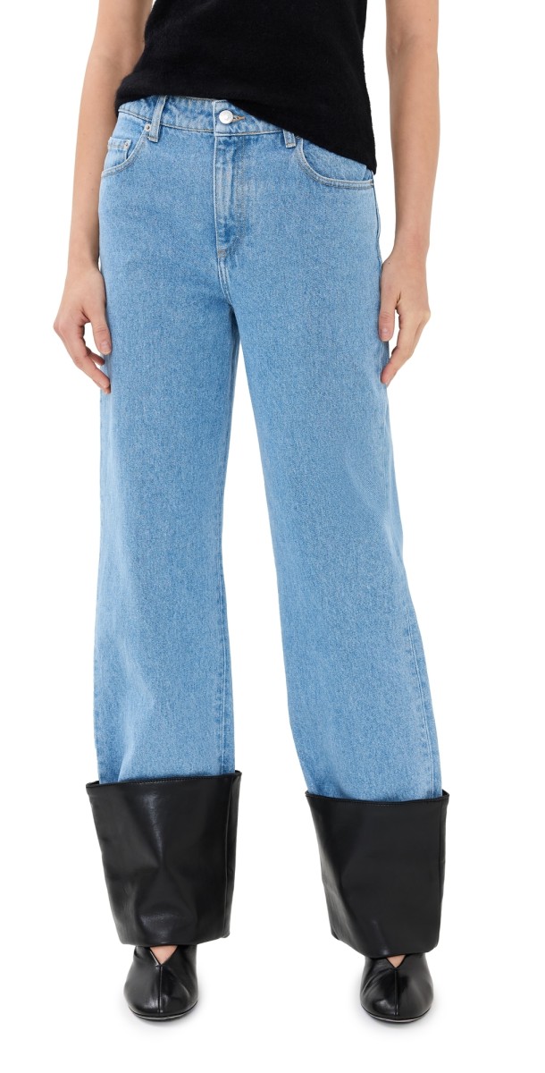 Nanushka Raynee Jeans Mid Blue/Black