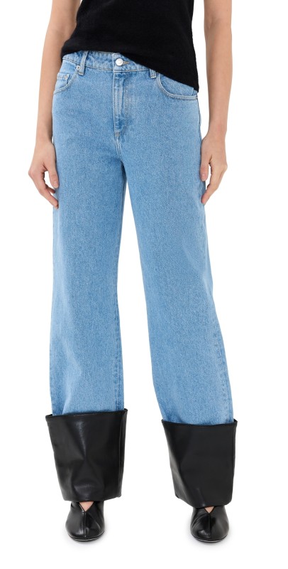 Nanushka Raynee Jeans Mid Blue/Black