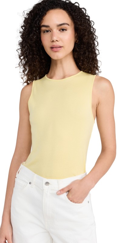 Vince Rib Shell Top Citrines