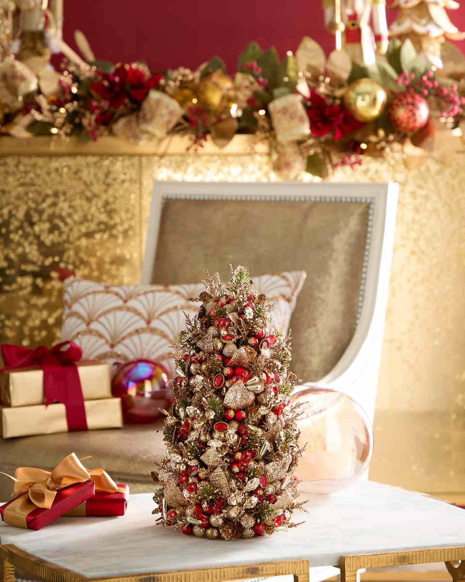 Gilded Holiday 12" Tabletop Tree