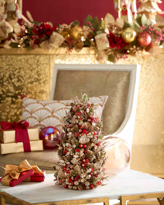 Gilded Holiday 12" Tabletop Tree