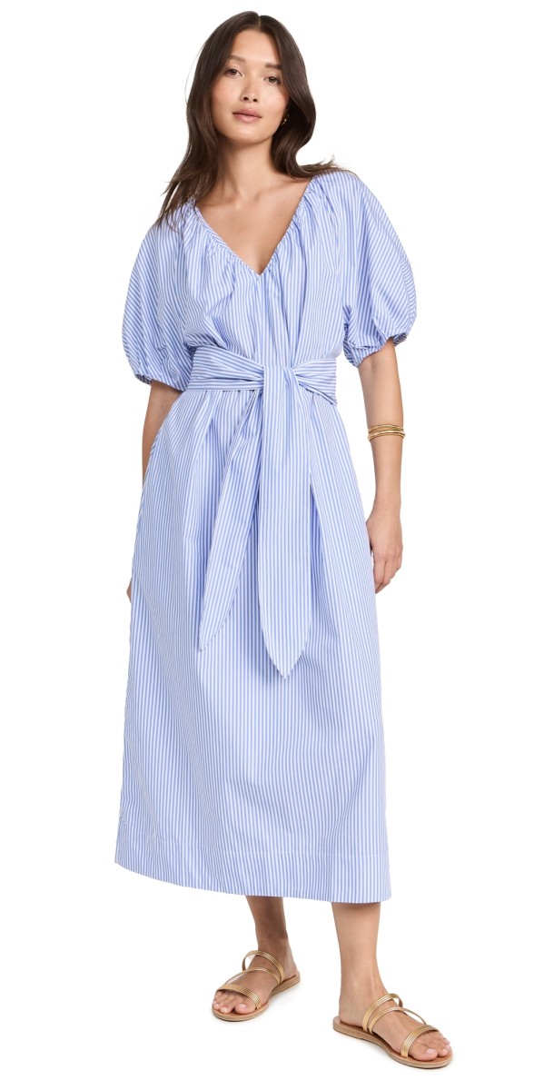 MARA HOFFMAN Alora Dress Blue White