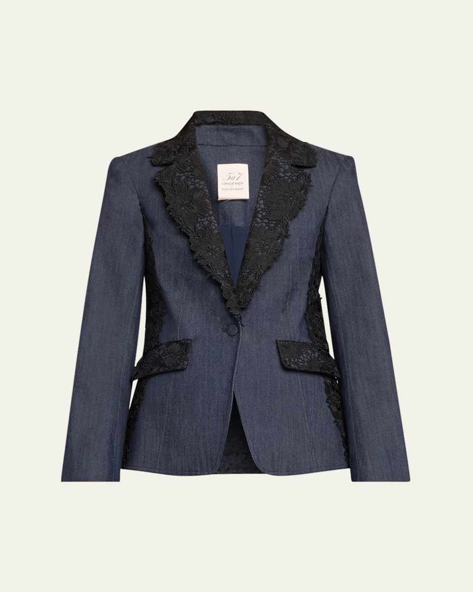 Laney Lace Denim Jacket
