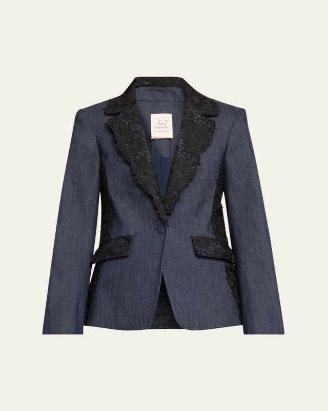 Laney Lace Denim Jacket
