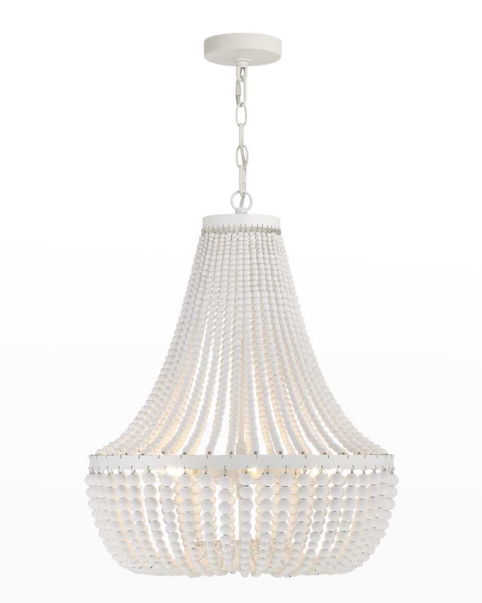 Rylee 6-Light Matte White Chandelier