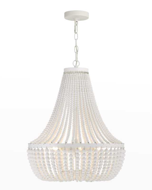 Rylee 6-Light Matte White Chandelier