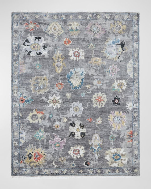 Iris Hand-Knotted Rug, 6' x 9'