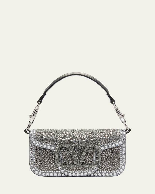 Loco Small Rhinestone Shoulder Bag