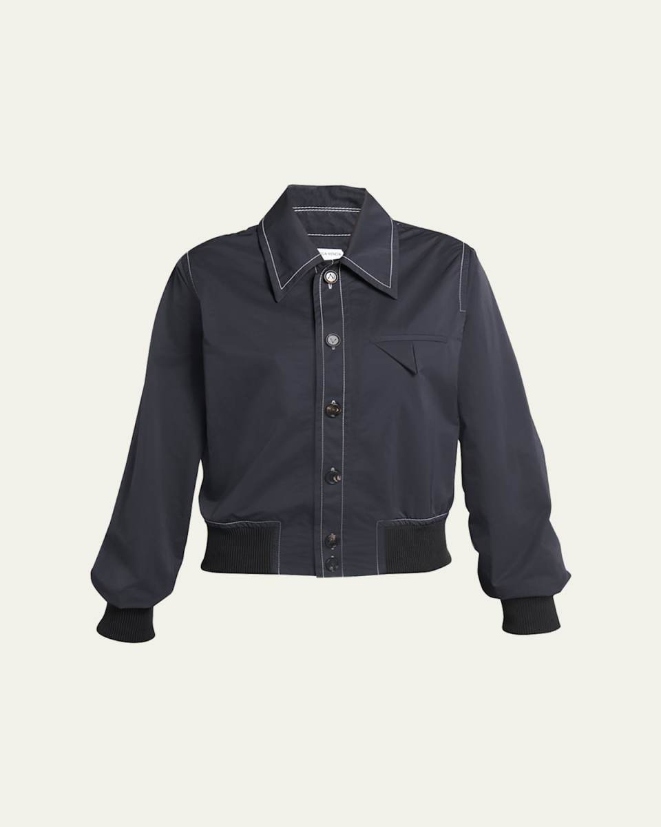 Tech Nylon Bomber Shirt