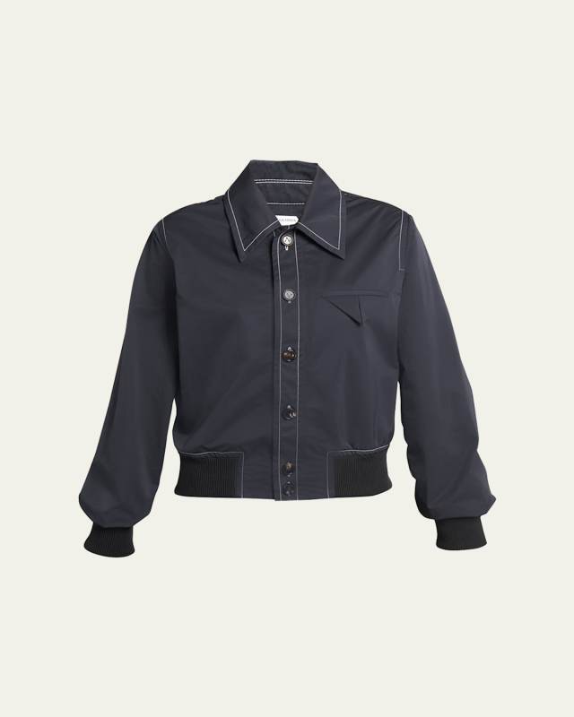 Tech Nylon Bomber Shirt