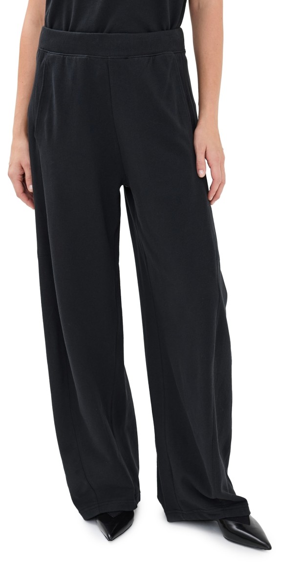 Tibi Summer Sweatshirting Winslow Pants Black